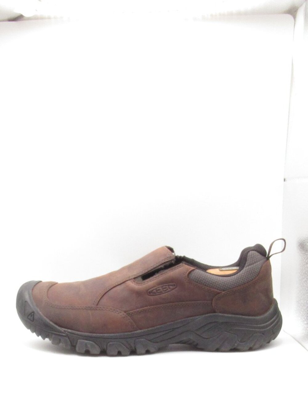 Keen Brown Targhee III Dark Earth/Mulch Shoes Size 12 W Slip On Leather FLAWED - Picture 10 of 14